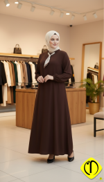 Sami Özdoğan Likralı Penye Elbise | Büyük Beden Konforlu ve Zarif - Görsel 2