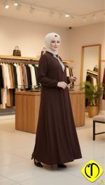 Sami Özdoğan Likralı Penye Elbise | Büyük Beden, Zarif ve Konforlu - Görsel 3