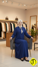 Sami Özdoğan Likralı Penye Elbise | Büyük Beden Konforlu ve Zarif - Görsel 6