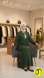 Sami Özdoğan Likralı Penye Elbise | Büyük Beden, Zarif ve Konforlu - Görsel 10