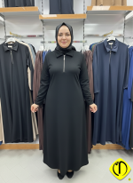 Sami Özdoğan Likralı Mevsimlik Penye Elbise | Konforlu ve Zarif - Görsel 4