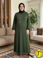 Sami Özdoğan Likralı Penye Elbise | Büyük Beden ve Uzun Boy Konforu - Görsel 2