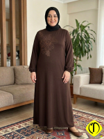 Sami Özdoğan Likralı Penye Elbise | Büyük Beden ve Uzun Boy Konforu - Görsel 4