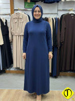 Sami Özdoğan Büyük Beden Likralı Penye Elbise | Zarif ve Konforlu