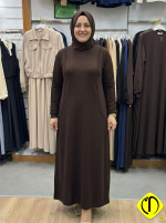 Sami Özdoğan Likralı Penye Elbise | Büyük Beden Konforlu Şıklık - Görsel 4